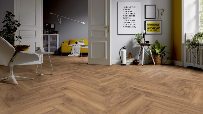 Laminat TerHurne Oak Cottage herringbone 3122 - imagine 2