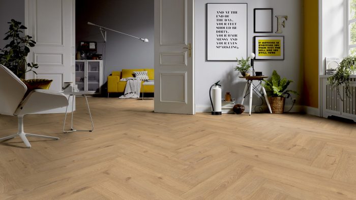 Laminat TerHurne Oak Patio herringbone 3121 - imagine 2